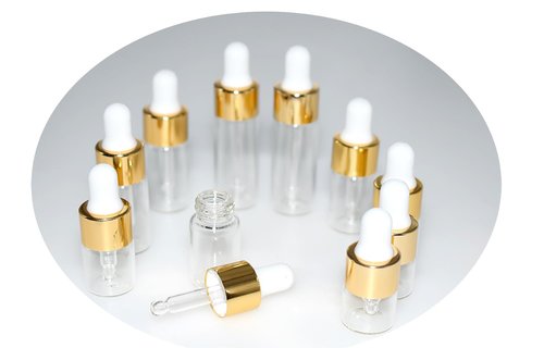 Hustar Small Dropper Bottle, 1ml+2ml+3ml+4ml+5ml 10Pcs Mini Glass Sample Dropper Bottles for Travel Liquids tiny