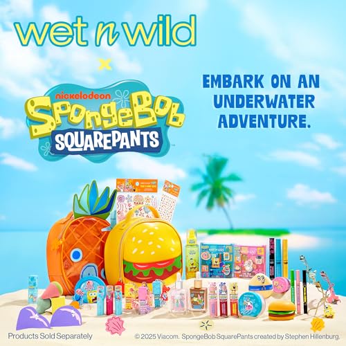 wet n wild SpongeBob Splash On Waterproof Mascara, Bold Black Mascara for Volume, Definition & Long-Lasting Wear, Cruelty Free - Dive Deep