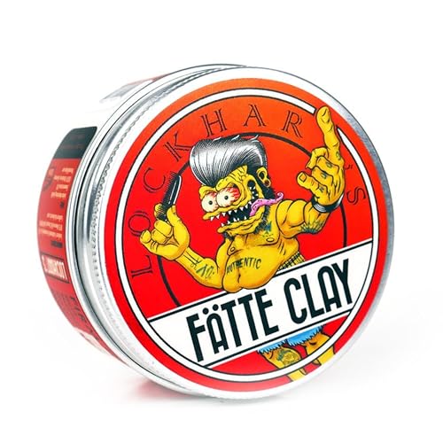 Lockhart¡¯s F?tte Clay - Pomade For Men (3.4oz) ? All-Day Hold, Natural Finish, Insane Texture and Volume ? Smooth, Easy Application - Wicked Hold Without The Crunchy Hair ? Sandalwood Scent