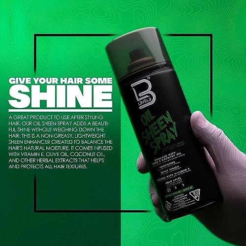L3 Level 3 Oil Sheen Spray - Adds Shine to Hair After Styling - Infused with Vitamin E, Olive and Coconut Oil and Herbal Extracts Level Three Oil Shine Spr