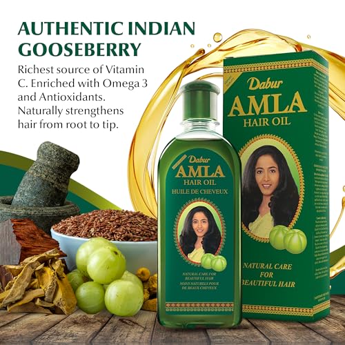Dabur Amla Hair Oil - Nourishing Indian Oil for Men & Women, for Healthy, Moisturized Hair and Scalp (300ml)