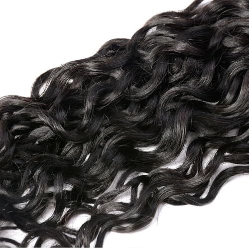 30 32 34 inch #1B Water Wave Bundles Natural Black Color Water Wave Human Hair Bundles Wet and Wavy Human Hair Bundle