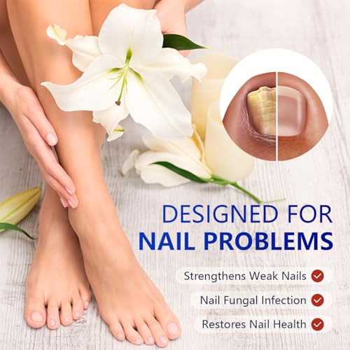 Toenail Repair Extra Strength,Nail Patches 21 PCS, Overnight Nail Fast Acting Repair Effortless Hydrogel Nail Care for Men and Women