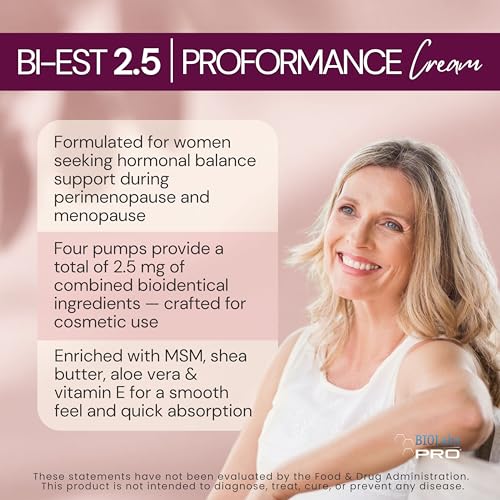 BIOLABS PRO Estro Cream BiEST 2.5 - Bioidentical Natural Solution - 2.5mg Per Dose - Three Month Supply - Luxury Bottle - 3.6oz