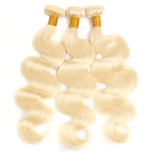 613 Bundles Blonde Bundles Human Hair 14 Inch 613 Body Wave bundles 100% Unprocessed 12A Grade Brazilian Virgin Hair Bundles 1 Bundle Human Hair 613 Blonde Bundle