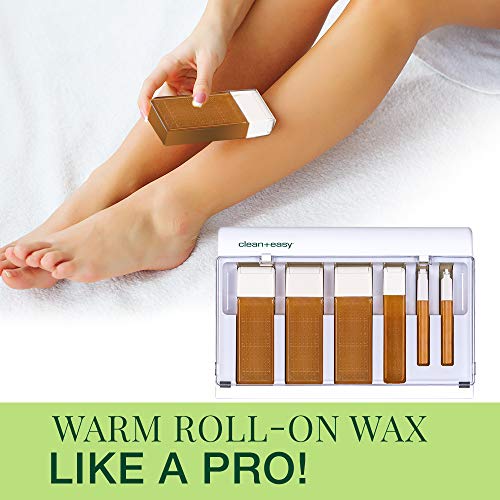 Clean + Easy Waxing Spa Heater - Wax Warmer for Roll-On Cartridges - Multi-Cartridge Warmer Wax Machine for Fast & Efficient Hair Removal, (120V)