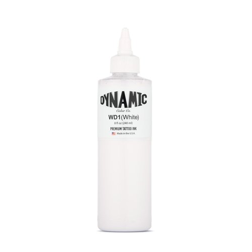 Dynamic Color Co- White Tattoo Ink, Made in USA, Sterilized, Since 1990, Vegan, Premium Quality Pigment for Vivid and Long-lasting Results