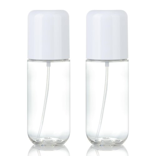 Bynccea Travel Spray Bottle 3.4oz/100ml Plastic Mini Bottle Set - Fine Mist Mini Empty Spray Bottles - Refillable Small Spray Bottles for Cleaning Solutions, Liquid Cosmetics