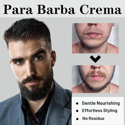 Para Barba, Crecimiento De Barba Para Hombre, Estimulante De Barba, Estimulante De Barba Ultra Potente, Balsamo Negro Moisturizes Strengthens Barba for Mens (2PCS)