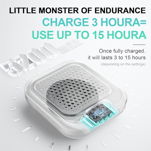 L'UGX Rechargeable Dust Collector Nail Tech with 30 Paper Filters,10-Gear Professional Nail Dust Collector for Acrylic Nails Vacuum Duster Turbo Brushless Extractor Cleaner Fan for Salon & Home Use