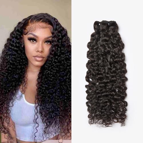 ASHINE Burmese Raw Human Hair Bundles ? Tight Curly Unprocessed 100% Human Hair Single Bundle 16 Inch, Minimal Shedding Natural Black