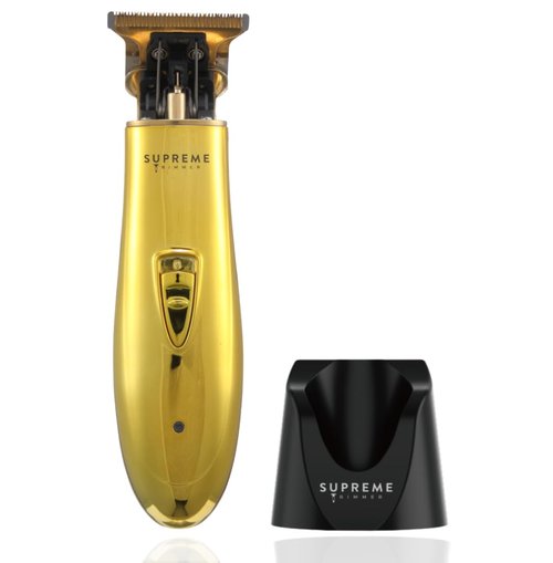 Supreme Trimmer T-Shaper ST5200 – Gold Cordless Liner & Beard Edger for Men | Professional Zero Gap Barber Clippers | Lightweight, Long Battery, LED Display