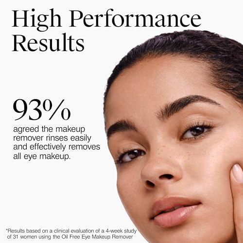 Neutrogena Gentle Oil-Free Eye Makeup Remover & Cleanser for Sensitive Eyes, Non-Greasy Makeup Remover, Waterproof Mascara Remover, Dermatologist & Ophthalmologist Tested, 5.5 fl. oz
