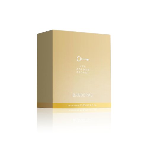 BANDERAS Perfumes - Her golden secret - Eau de toilette Spray for Women - Long Lasting - Fruity, Floral and Vanilla Notes - 2.7 Fl Oz (Pack of 2)