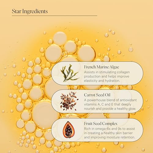Face Oil Glow Beauty Treatment, 30ml. Anti-Aging Jojoba, Collagen Boosting Vitamin E, Hydrating Rosehip. All Skin Types. Organic Vegan Facial Oil for Women Rejuvinating Skincare & Face Moisturizer