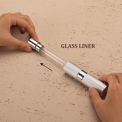 LISAPACK 8ml Perfume Atomizer Spray Bottle, 1pcs Travel Cologne Sprayer Refillable, Empty Mini Portable Perfume Dispenser (Gold)