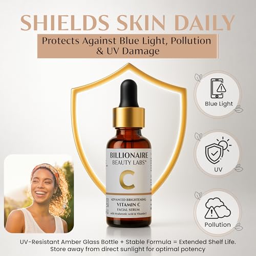 Vitamin C Serum for Face with Hyaluronic Acid, Vitamin E & Botanical Extracts ? Advanced Facial Serum for Radiance, Hydration & Smoother Skin, 30ml