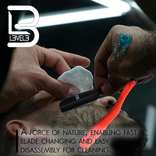 Level 3 Milly Razor - Fast and East to Assemble - Excellent Grip and Control - Straight Razor Holder- Level Three Holder