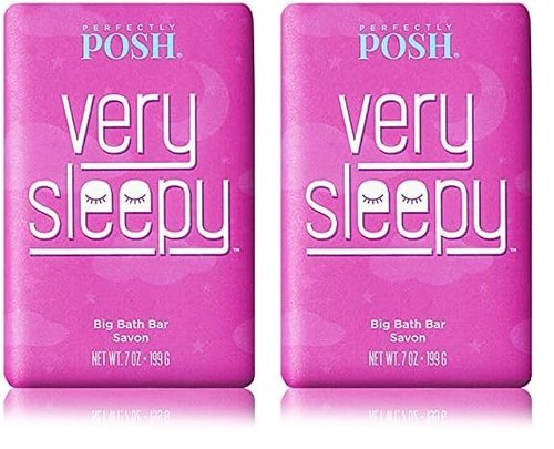 Perfectly Posh - Very Serene Big Bath Soap Bar - Soothing and Moisturizing Soap with Lavender & Shea Butter - for Rejuvenating Bath Time - 7oz (Pack of 2)