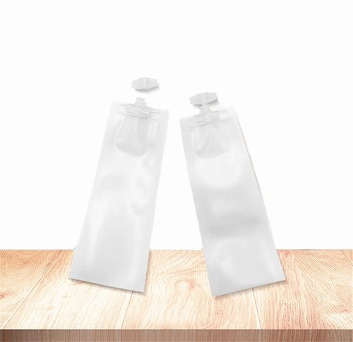 NATX 50Pcs 0.17oz Matte Cream Shampoo Perfume Cosmetic Liquid Spout Pouches Heat Seal Portable Travel Liquid Clear Plastic Empty Packaging Bag Divide bag 5ml