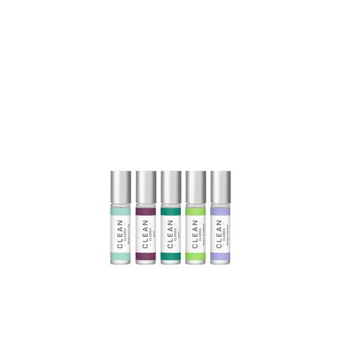 CLEAN CLASSIC Eau de Parfum Rollerball Fragrance Gift Set | Light, Layerable Fragrance | Vegan, Phthalate-Free, & Paraben-Free | Travel Size