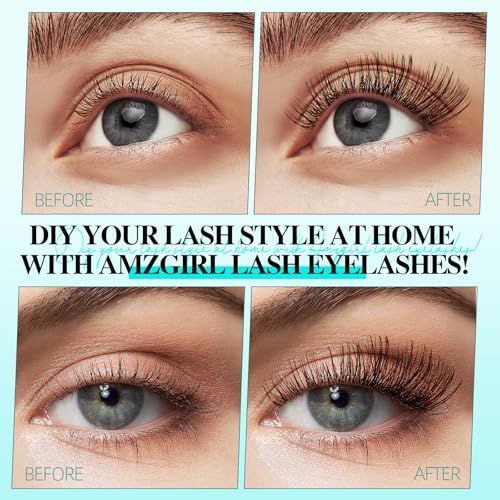 Lash Clusters Wispy 144PCS Eyelash Extension Cluster Lashes Individual Lashes DIY Lash Extension Natural Look Cluster Eyelash Extensions False Eyelashes at Home for Beginners(Daybreak,D-Mix8-16mm)