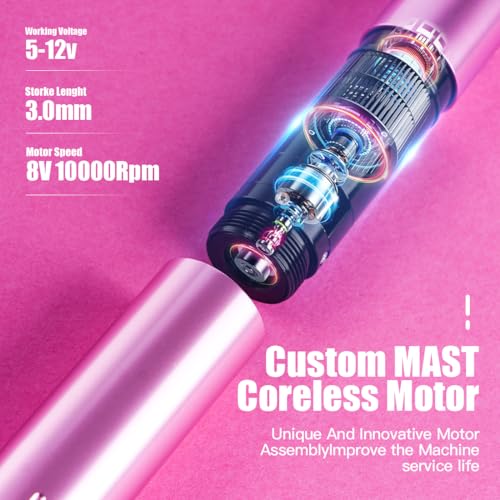 Mast Tattoo Tour Y22 Tattoo Gun Kit Complete Tattoo Machine Kit 20 Pro Cartridges Needles for Beginners