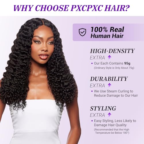 Burmese Curly Bundles Human Hair 3C4A Spiral End Quick Water Wave Human Hair Bundles Extensions 3Pcs for Women 18 20 22 inch Natural Black