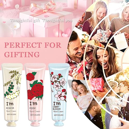 firstfly 10 Pack Hand Cream Bulk,Gifts for Women,Mothers Day Gifts, Bridesmaid Gifts, Party Favors, Natural Fragrance Mini Lotion, Moisturizing Hand Lotion Cream for Dry Cracked Hands