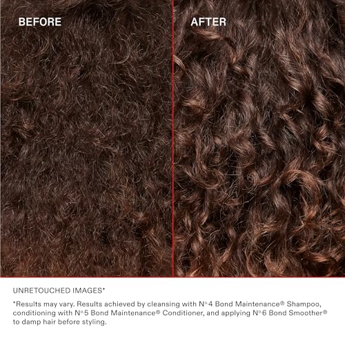 Olaplex No. 6 Bond Smoother, Leave-In Styling Hair Cream Treatment, Smooths, Conditions, & Strengthens, Frizz Control for Up to 72 Hours, For All Hair Types, 3.3 fl oz
