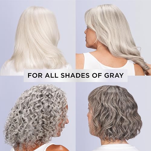 L'Oreal Paris EverPure Silver Care Sulfate Free Conditioner, Brightening and Nourishing Hair Care for Gray and Silver Hair, Vegan Formula with Peptides, 8.5 Fl Oz