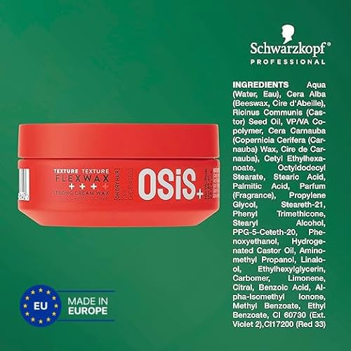 OSiS+ Flexwax - Ultra Strong Cream Wax for Creative Styling & Natural Shine