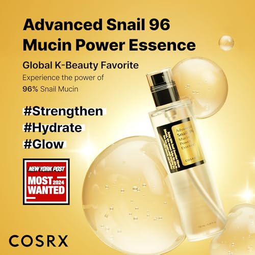 COSRX Snail Mucin Repairing Serum 100ml, Hydrating Serum for Face with Snail Secretion Filtrate for Dull Skin & Fine Lines, Korean Skin Care, Stocking Stuffers for Women