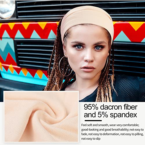 12 Pcs Stretchy Headbands for Women, Absorbed Sport Headband Soft Twist Knotted Headbands for Daily Life Yoga Workout