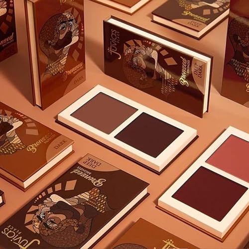 Juvia's Place Bronzed Duo Bronzer Tan - Soft Matte, Contour Powder, Long-Wearing & Buildable Bronzing Powder - Suitable for Tan Skin Tone
