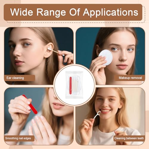 Vanity Kits Bulk, Hotel Vanity Individually Packaged, Vanity Kit With Cotton Pads, Cotton Swabs, Dental Floss And Nail File (200 pcs)