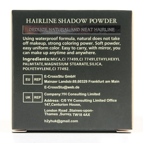 SOVONCARE Instantly Hairline Powder, Hairline Shadow Gray Hair Coverage Touch Up Hair Powder for Thinning Hair for Women Hair Root Touch Up Powder Hair Root Cover Up Conceals Hair Loss Dark Brown