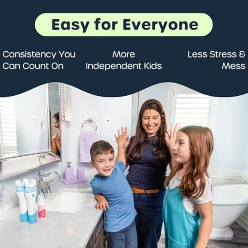 Willo BrushBot Kids U-Shaped Toothbrush Starter Kit ? Rechargeable, Smart Electric Toothbrush for Kids Ages 8-11 w/App, Soft Bristles, Plaque Removal, Gentle & Deep Clean Modes | Medium Bubble Twist