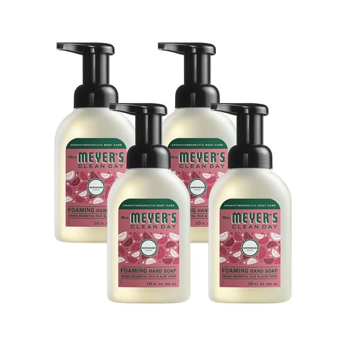 Mrs. MEYER'S CLEAN DAY Foaming Hand Soap, Watermelon, 10 OZ. (Pack of 4)