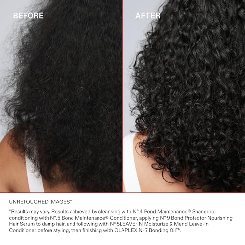 Olaplex N¨¬. 5 Leave-In Conditioner: Moisturizes & Mends Split Ends | Reduces Breakage & Repairs, Protects Damaged Hair | For Coily, Curly, Straight, and Wavy, Stocking Stuffers, 100 mL / 3.3 Fl. Oz.