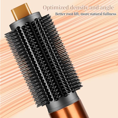 Upgraded Round Volumizing Brush for Dyson Airwrap, Round Brush Attachment Compatible with Airwrap HS01/05/08, Flexible Bristles for Root Lift Volume Frizz Control Styling Volumizing
