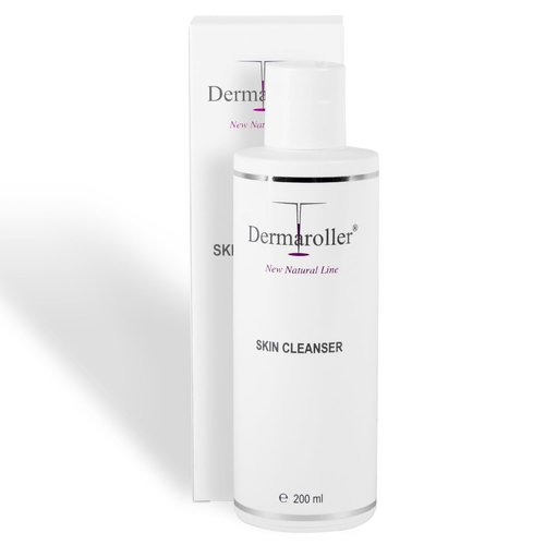 Dermaroller New Natural Line Skin Cleanser - Aloe Vera, Coconut Glucoside, Orange Peel Oil - Gentle, Deep Pore Cleansing & Moisturizing - Removes Makeup, Preps Face for Follow-Up Care - 6.76 fl oz