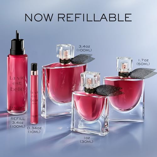 Lanc?me La Vie Est Belle L'Elixir Eau De Parfum 3.4 Fl.oz Refill - Warm, Velvety Floral Perfume with Notes of Raspberry, Bergamot, Violet, Rose & Cocoa Butter - Womens Perfume