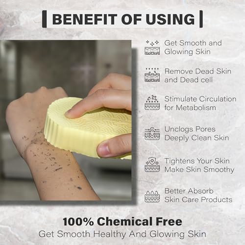 Magic Exfoliating Bath Sponge (2 pcs), 3D Super Soft Exfoliating Bath Sponge, Skin Friendly and Reusable for Adults Children and Pregnant Women Alternative to exfoliating Gloves
