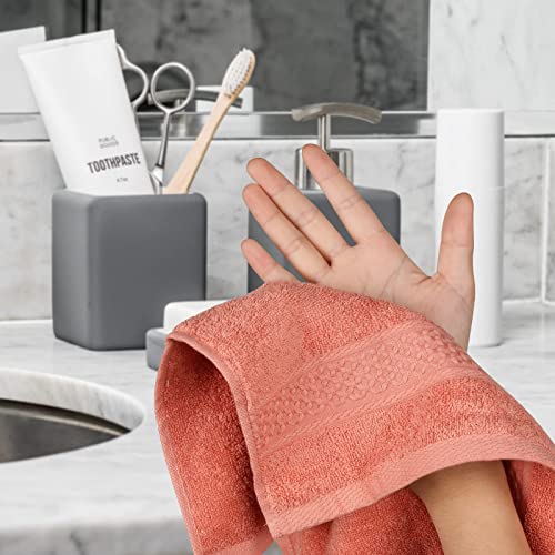 Washcloths for Body and Face - Absorbent Bath Towels Bulk Set, 100% Cotton Hotel Towels for Bathroom . Durable,Soft Wash Rag (Multicolor, Pack of 12)