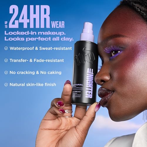 Urban Decay All Nighter Waterproof Makeup Setting Spray - Natural Finish, Up to 24HR Wear, Ultra-Fine Facial Mist, Hydrating Foundation Face Primer, Smudge-Proof, Transfer-Resistant, with Glycerin
