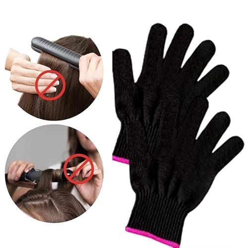Heat Resistant Gloves - Professional Hot Hand Glove - Heat Protection Flat Iron Glove for Women Hair Styling