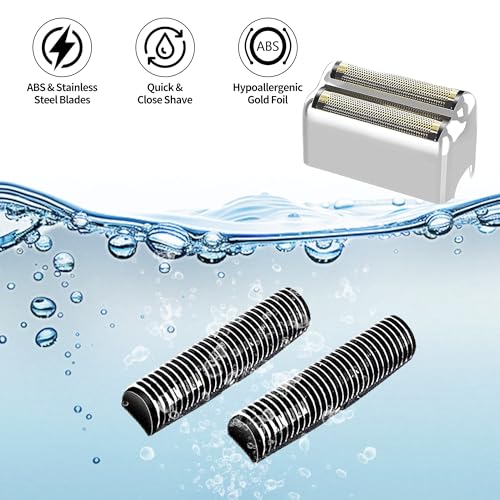 1 pack Professional Replacement Foil and Cutters for BaBylissPRO Barberology Double Foil Shaver, Compatible with BaBylissPRO Barberology FXFS2 Shaver£¬Silver