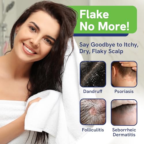 Sulfate-Free and Fragrance Free Shampoo and Conditioner Set, Safe for Seborrheic Dermatitis, To Soothe Dry and Itchy Scalp - Anti-Dandruff Shampoo and Conditioner for Dry Scalp (16oz)