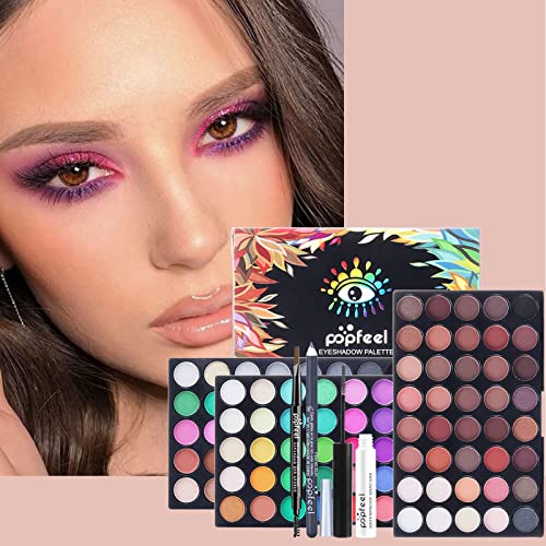 FantasyDay Women Makeup Gift Set Full Makeup Kit Include 120 Color Eyeshadow Palette, 3 Lipstick,15 Color Cream Concealer, 1 Concealer stick,1 Eyebrow pencil,1 Eyeliner,1 Mascara,5 Lipgloss,15 Brush